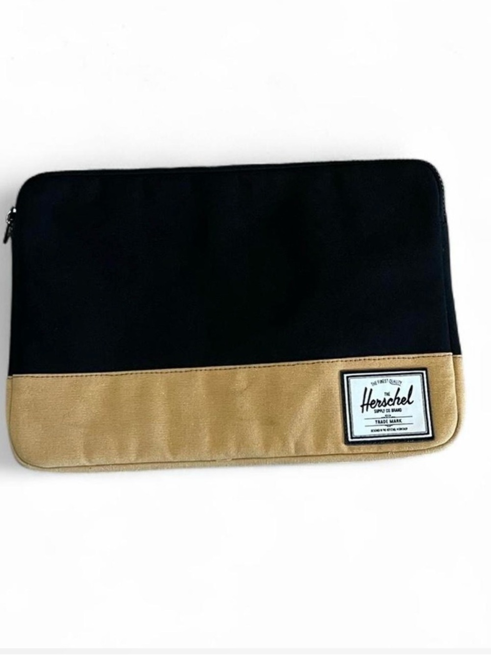 Herschel Supply Co Black and Tan Two-Tone Laptop Sleeve